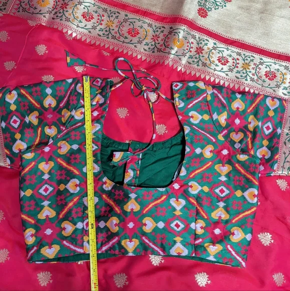 Beautiful indian silk saree -like new! - Picture 4 of 10